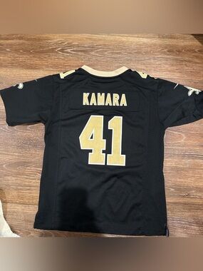 Kids Black & Gold Kamara #41 Jersey - Youth Football Shirt